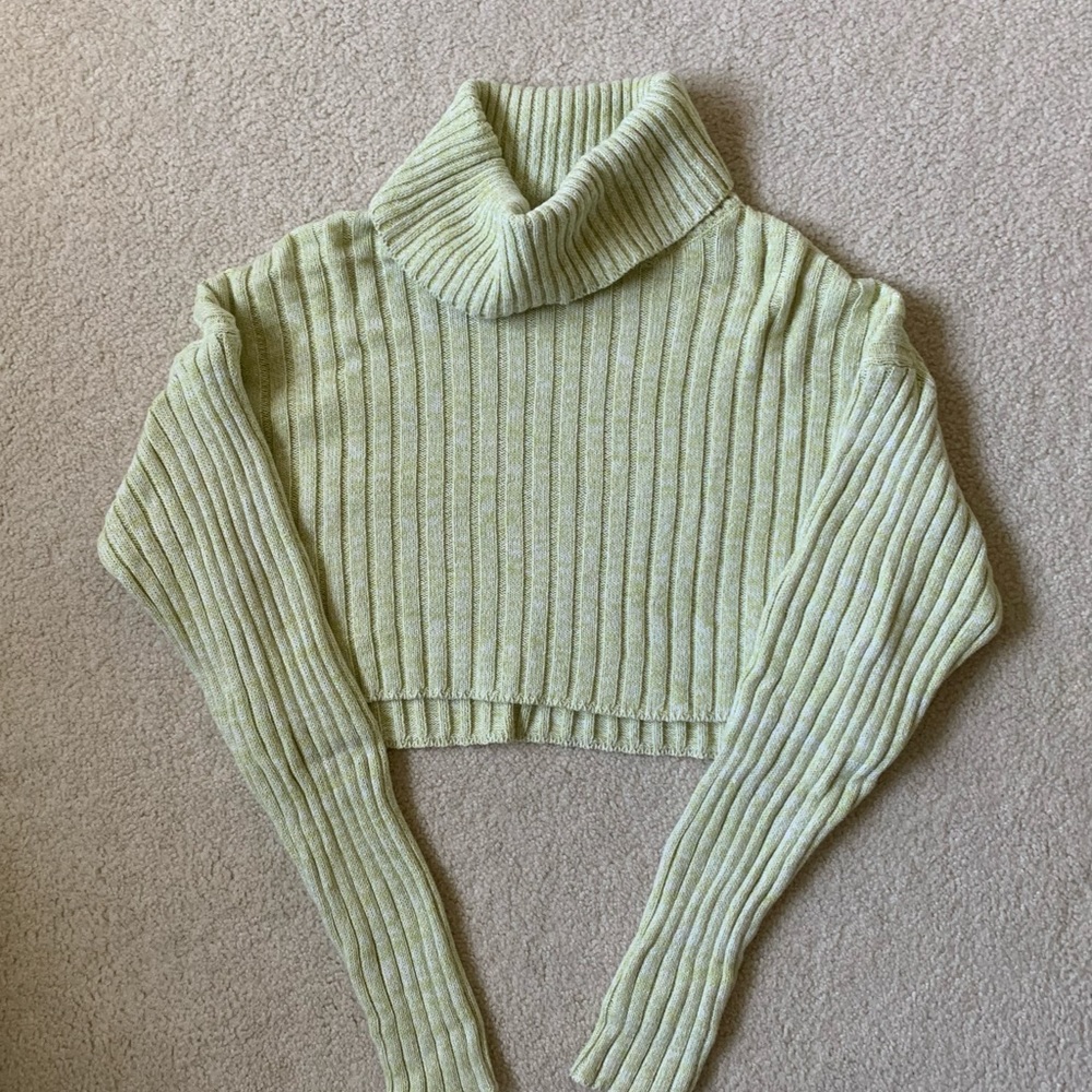 Crop turtleneck